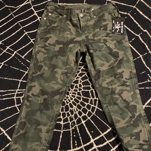 True Religion “Halle” Camo Skinny Jeans